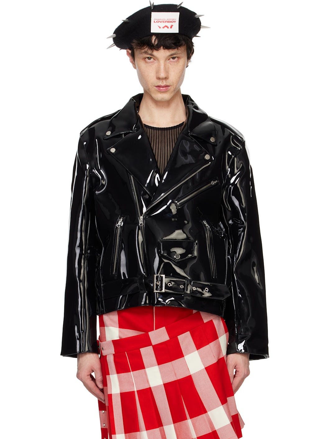 Black Biker Jacket - 1