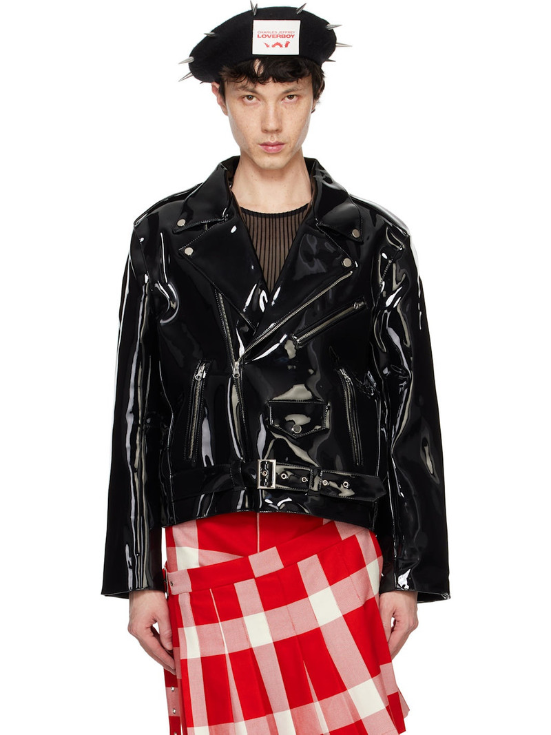 Black Biker Jacket 1