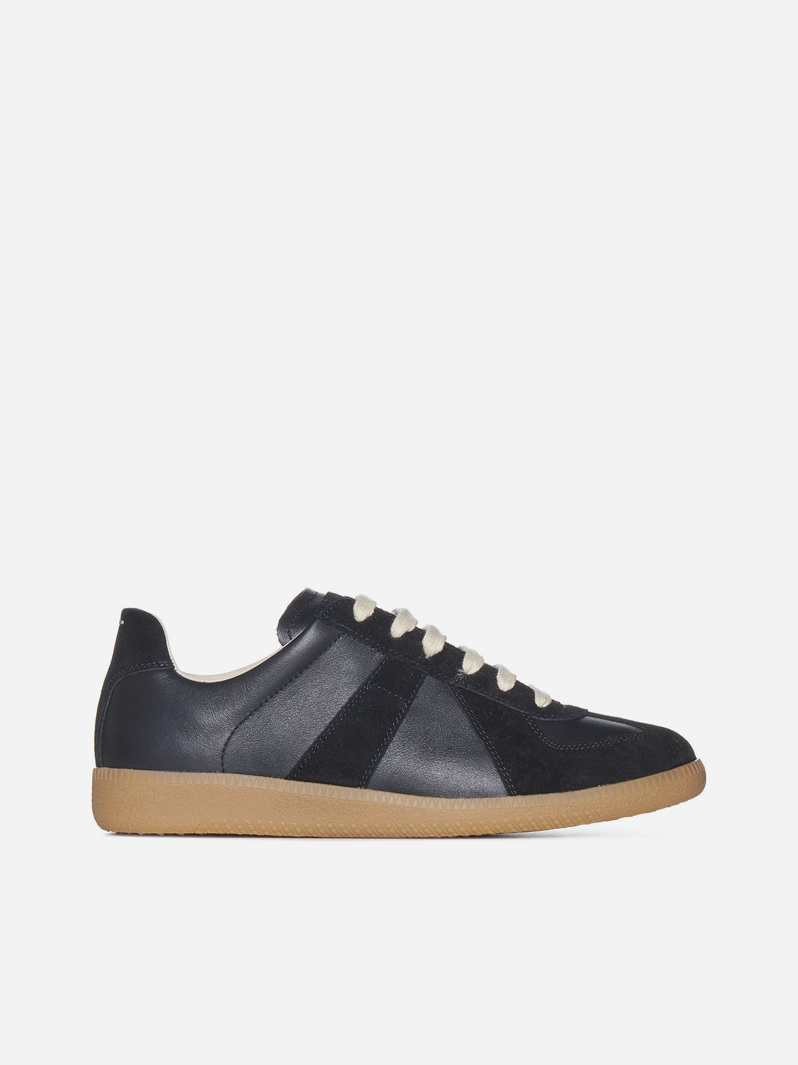 Replica leather and suede sneakers - 1