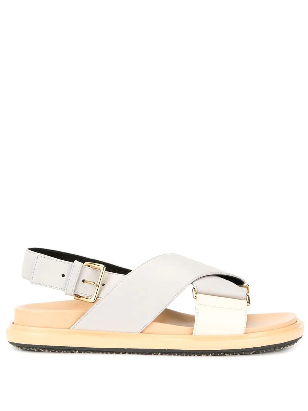 crossover strap sandals - 1