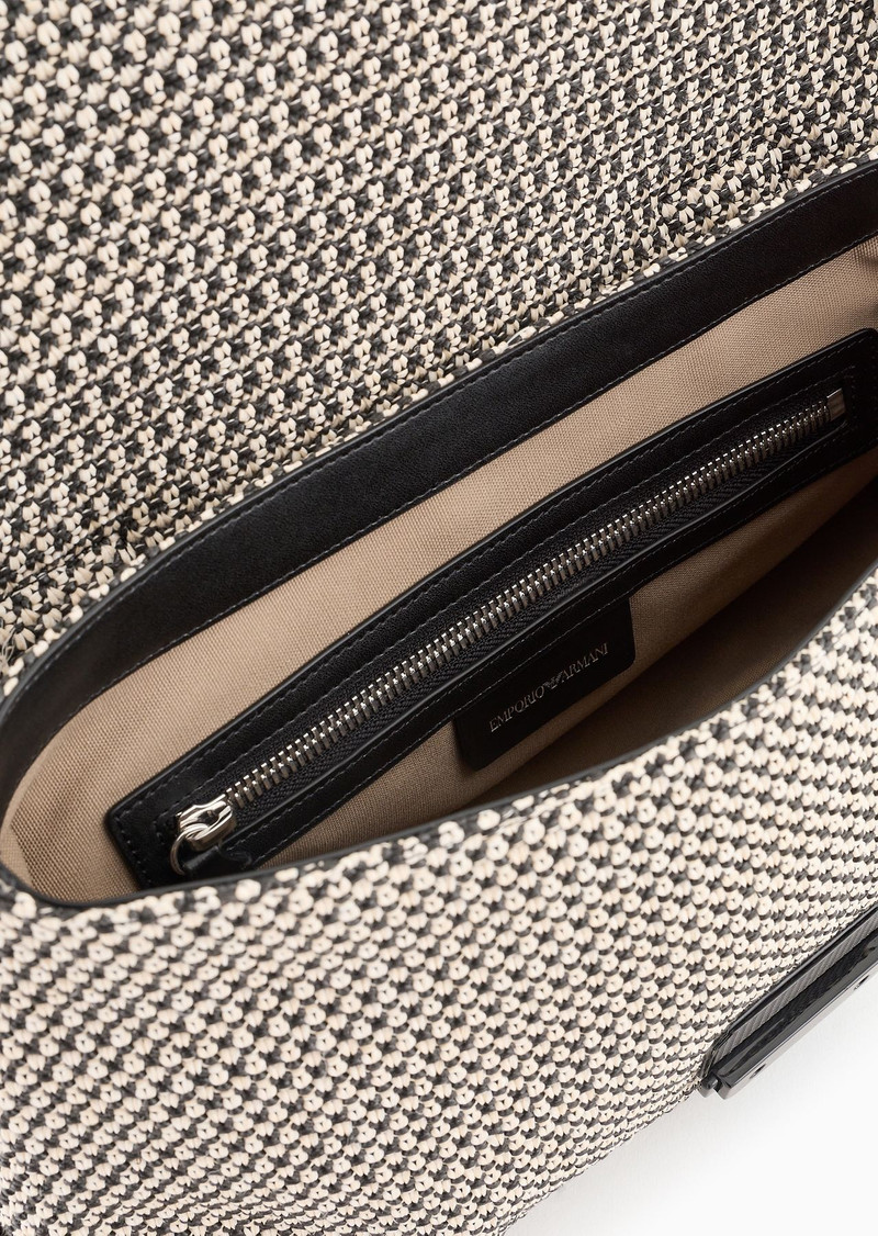 Fringed straw shoulder bag 4