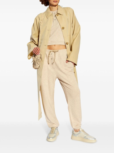 ULLA JOHNSON logo-print cotton track pants outlook