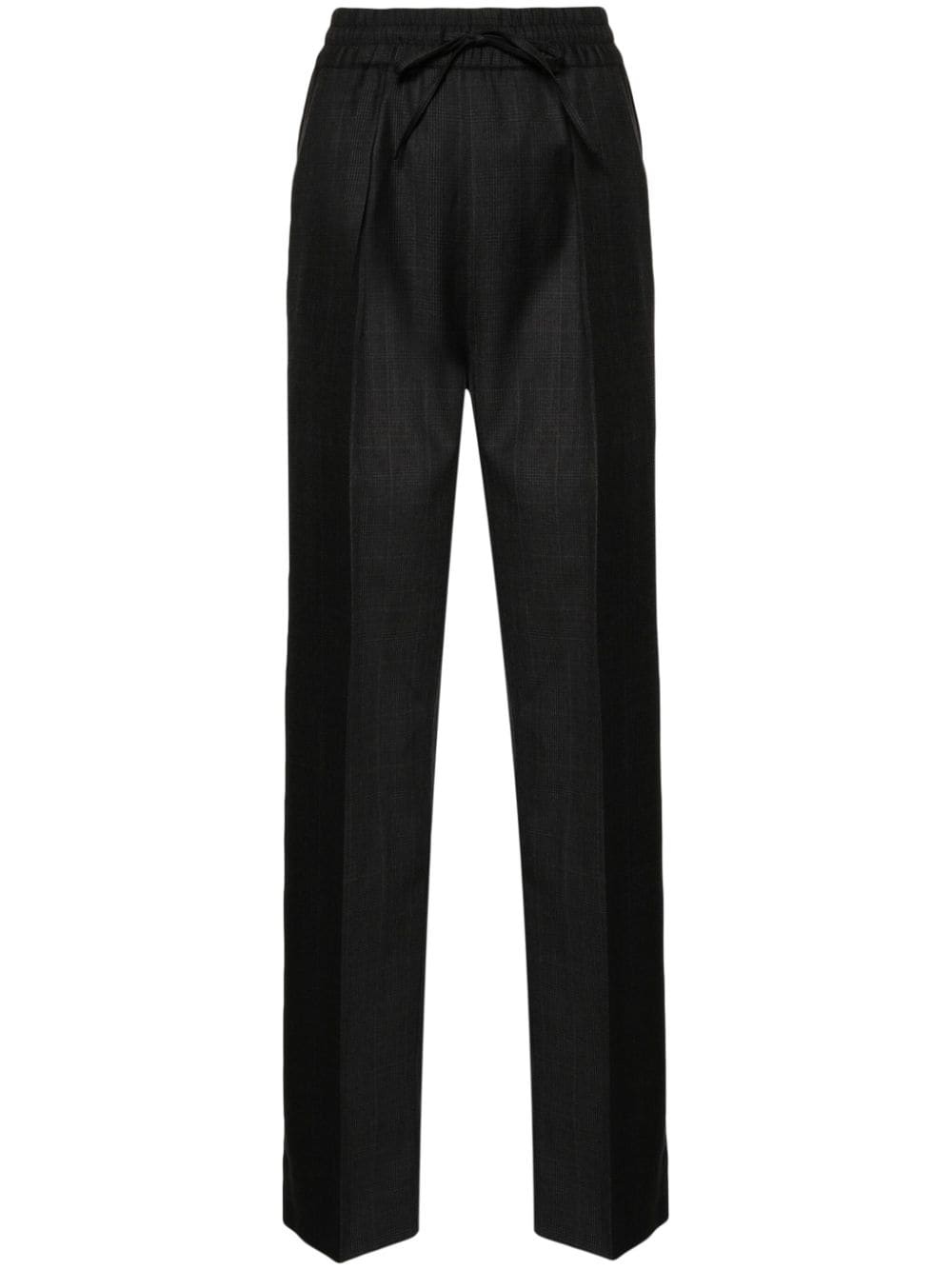 Liska checked straight-leg trousers - 1