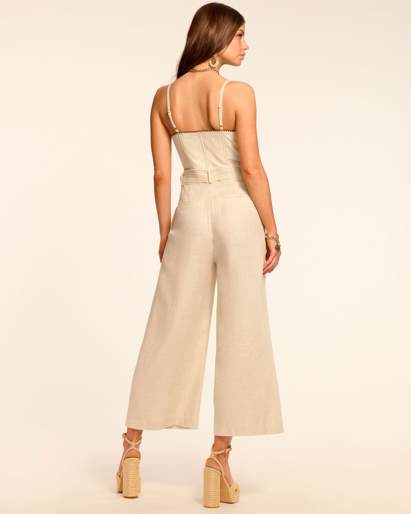 Nadia Linen Cropped Jumpsuit 4