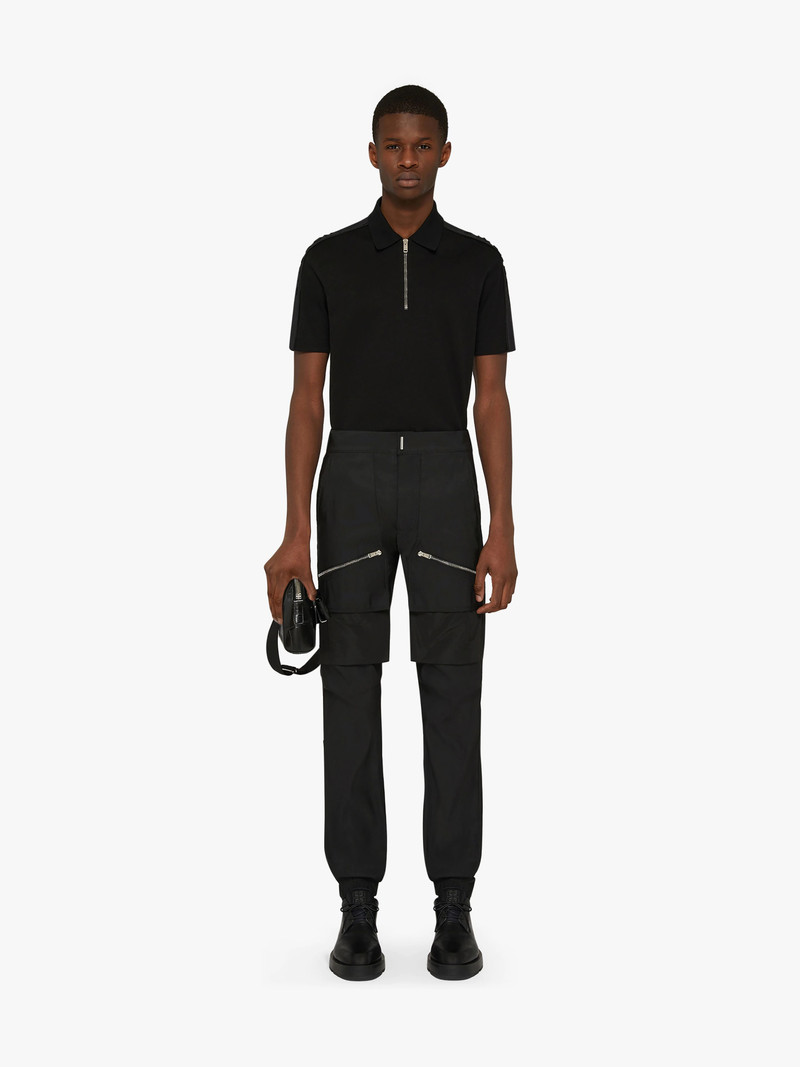 Givenchy ZIPPED POLO SHIRT IN COTTON outlook