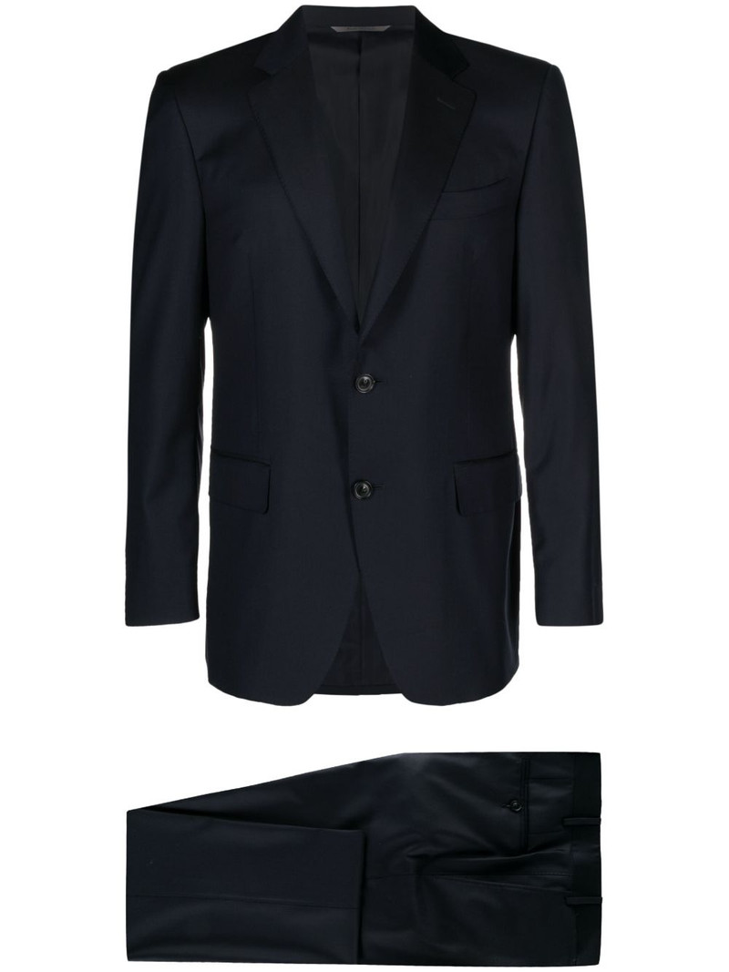 peak-lapes wool single-breasted suits 1