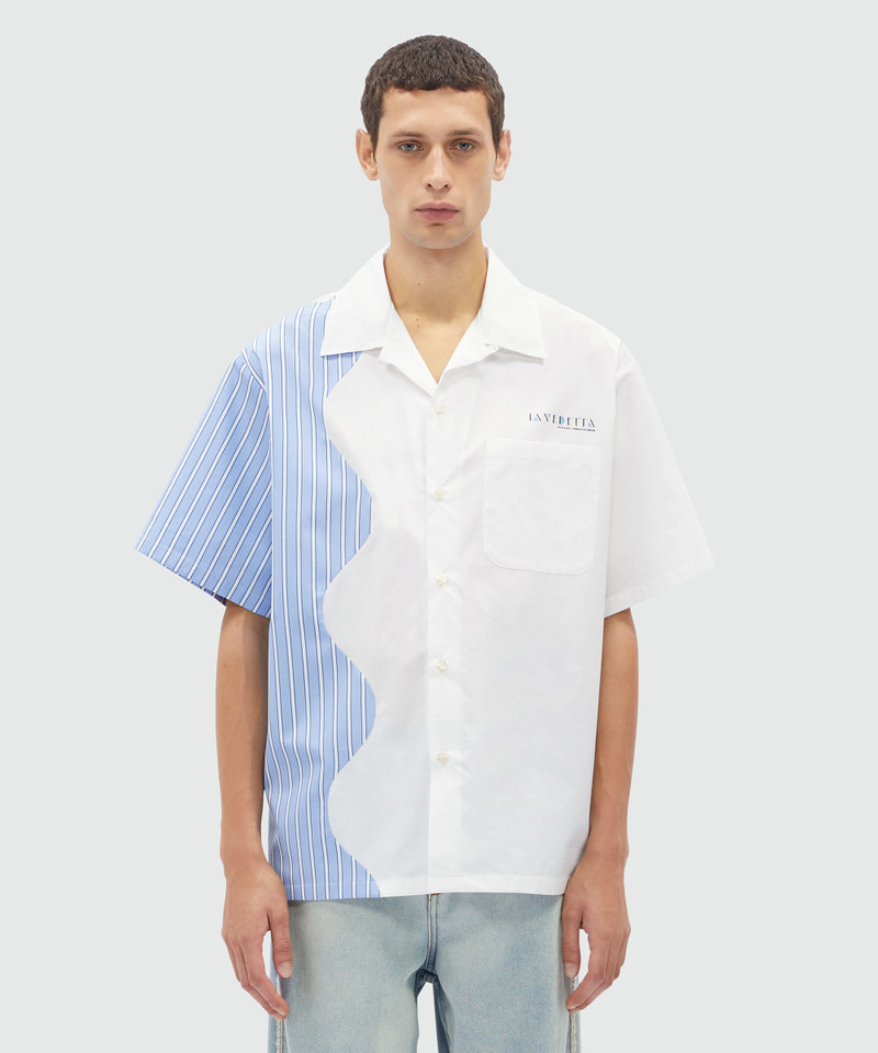 MSGM Poplin shirt with patchwork detail outlook