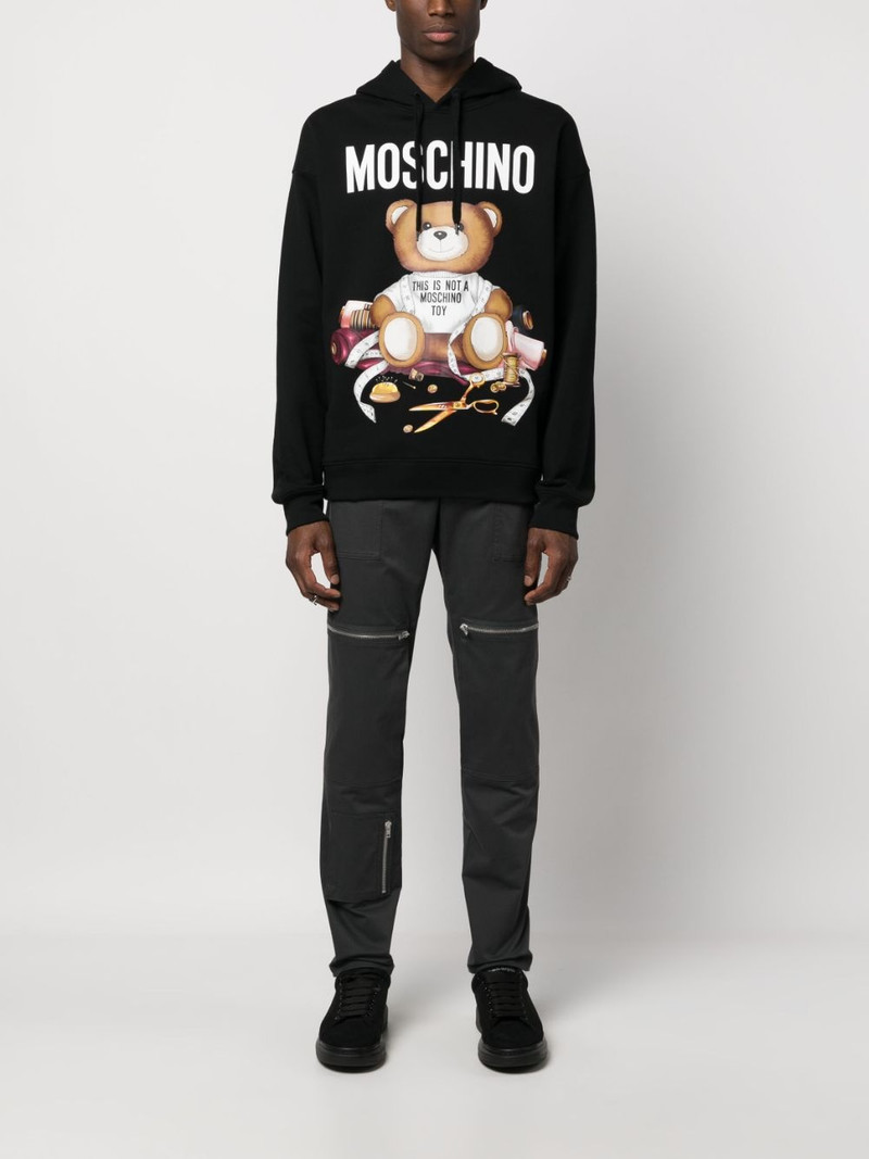 Moschino Teddy Bear organic cotton hoodie outlook
