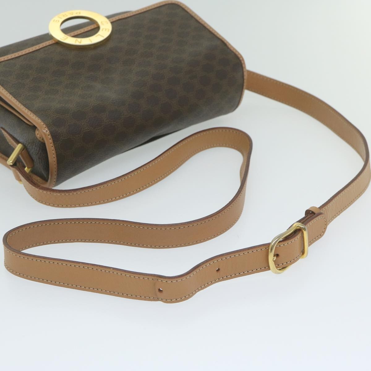 CELINE Macadam Canvas Shoulder Bag - 7