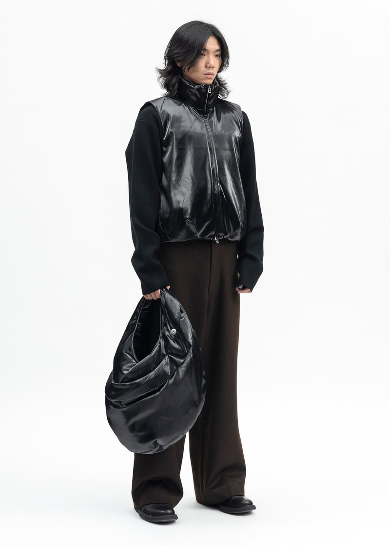 Omar Afridi BLACK KNITTED CREWNECK JUMPER outlook