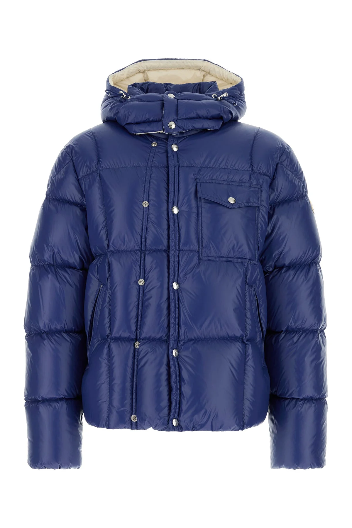 Blue nylon Serfanto down jacket - 1