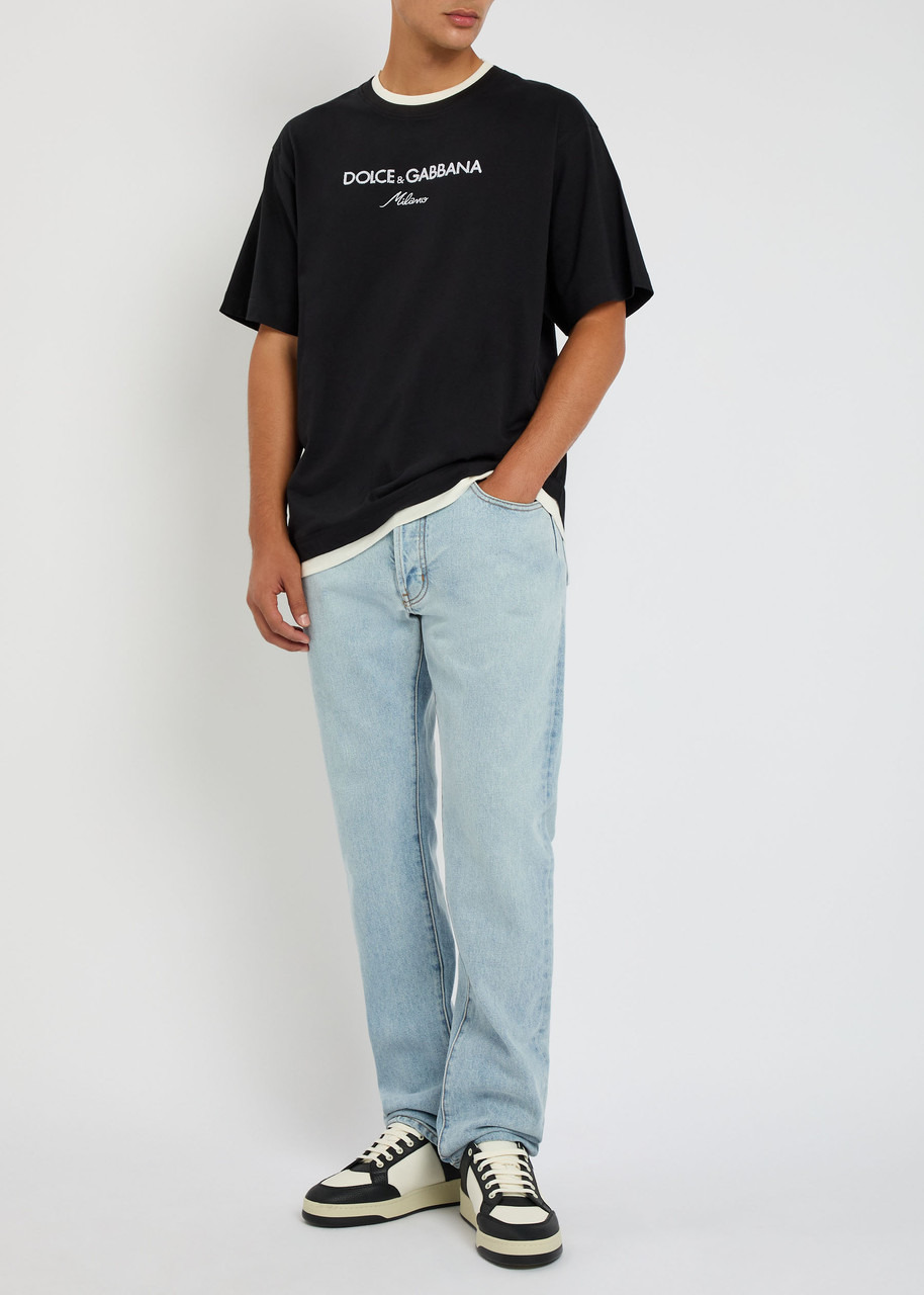 Dolce & Gabbana Logo-embroidered Cotton T-shirt - 4