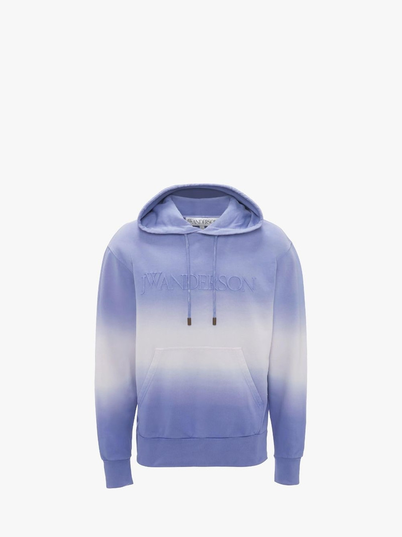 GRADIENT HOODIE WITH LOGO EMBROIDERED - 1