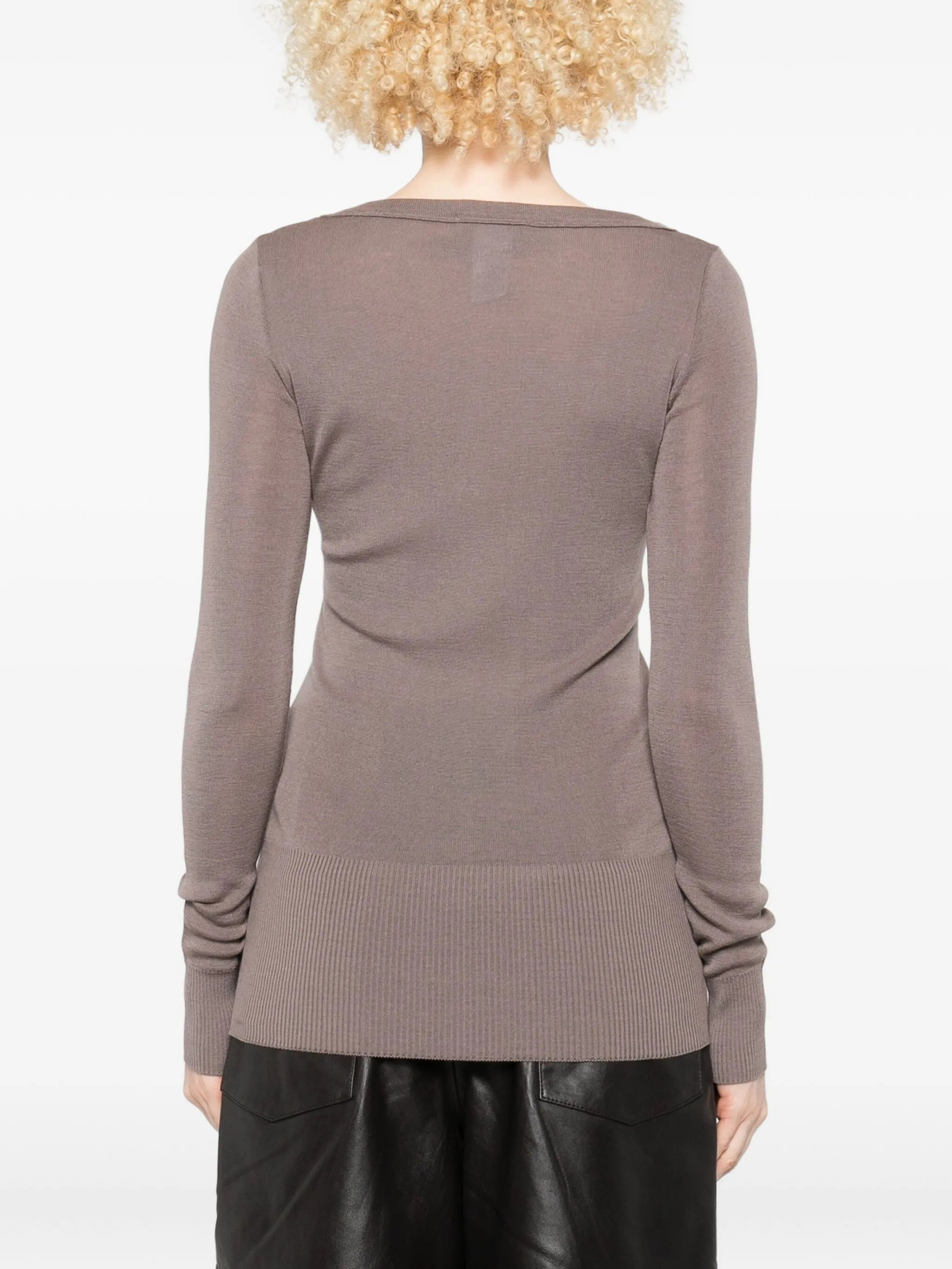 Lemaire Long-sleeve V-neck Sweater - 3