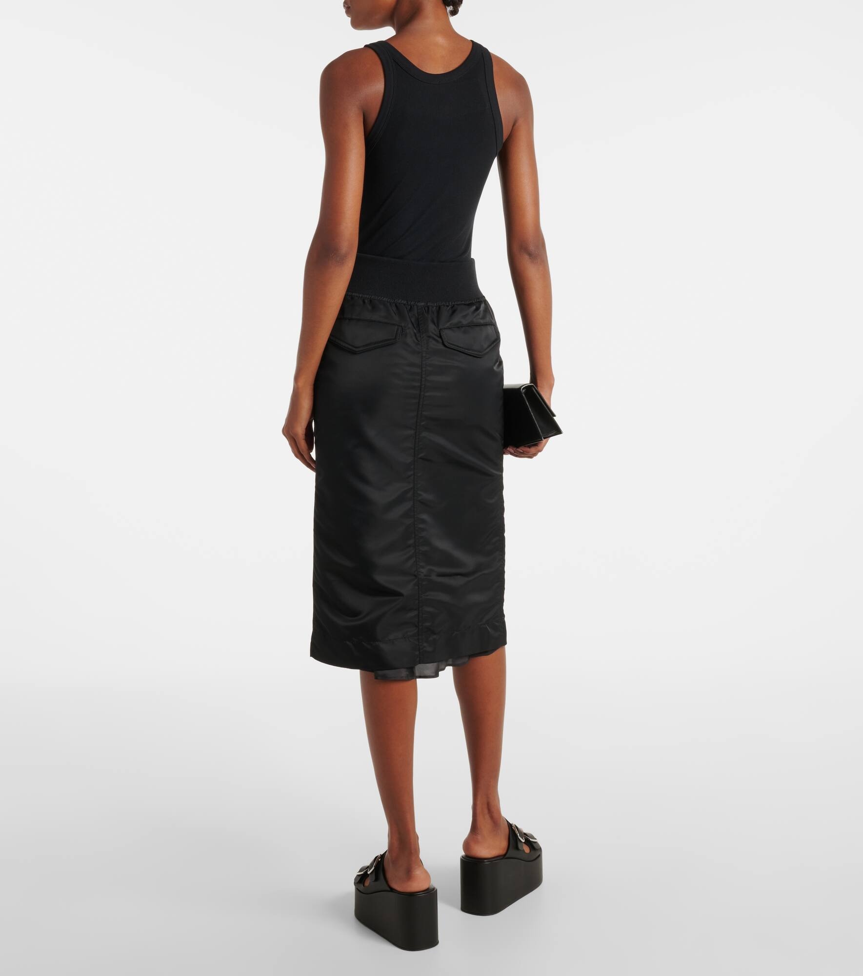 Twill midi skirt - 3