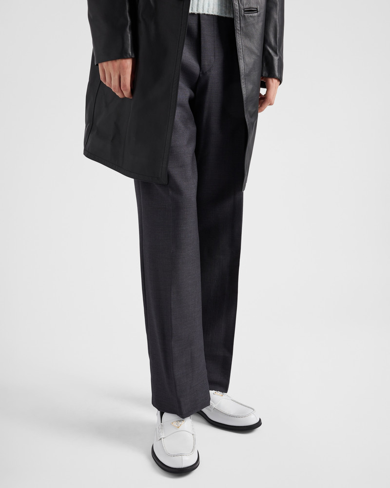 Prada Brushed leather loafers outlook