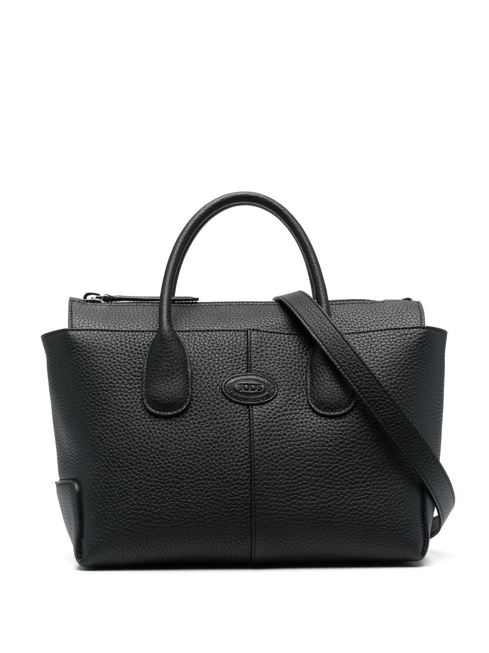 medium Di leather tote bag - 1