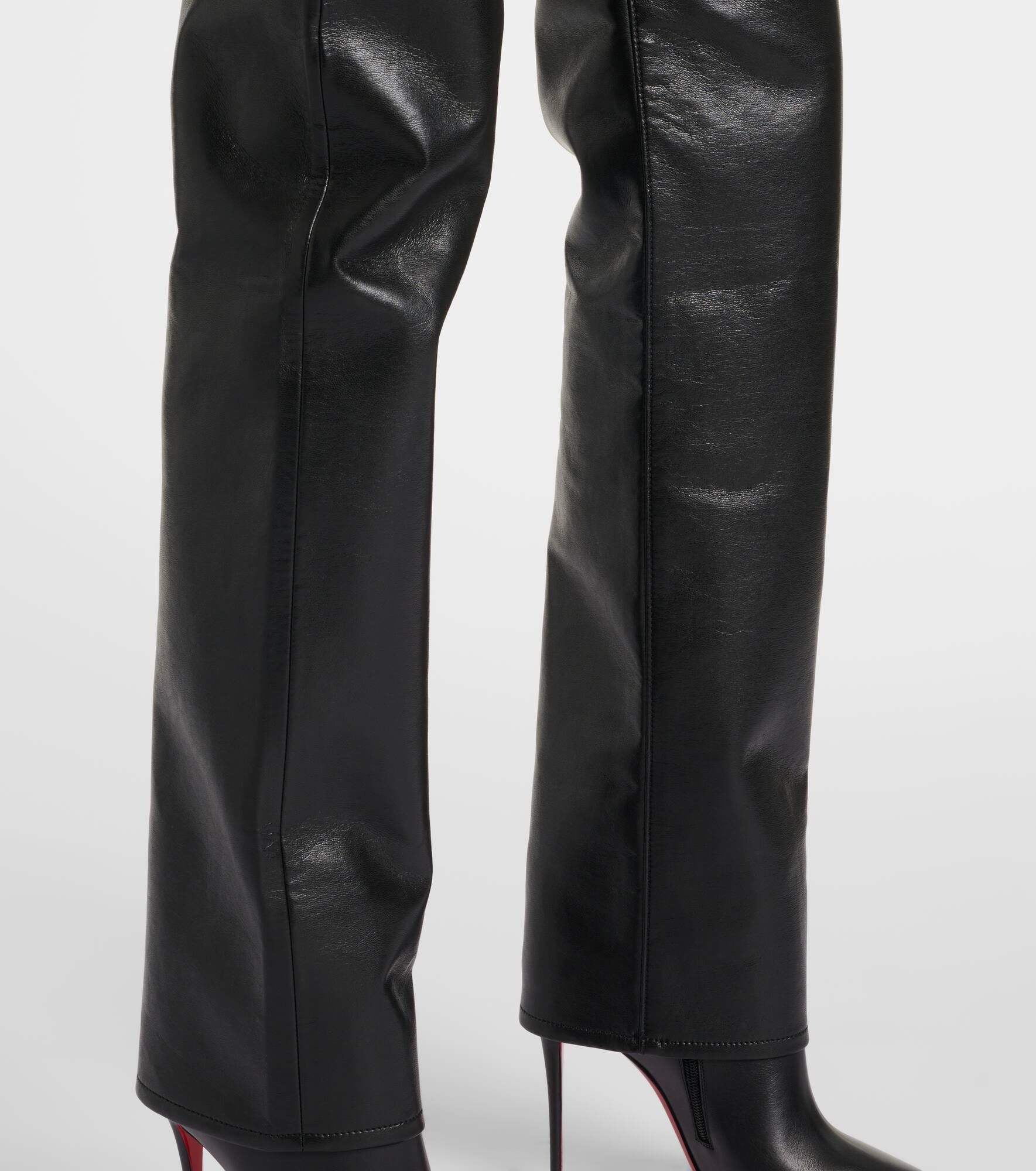 90's Pinch Waist high-rise straight pants - 5
