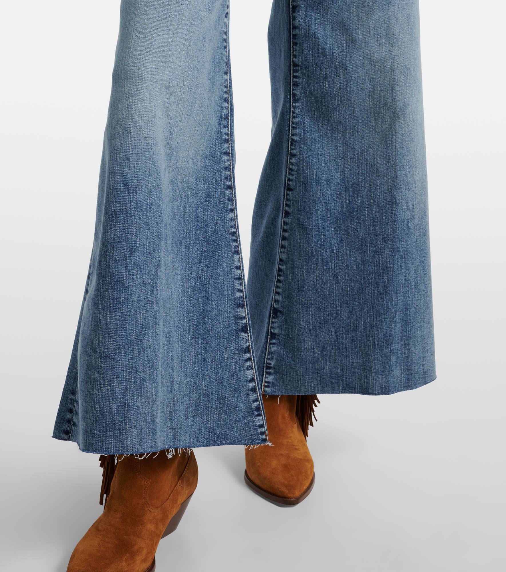 Le Palazzo Crop high-rise wide-leg jeans - 5