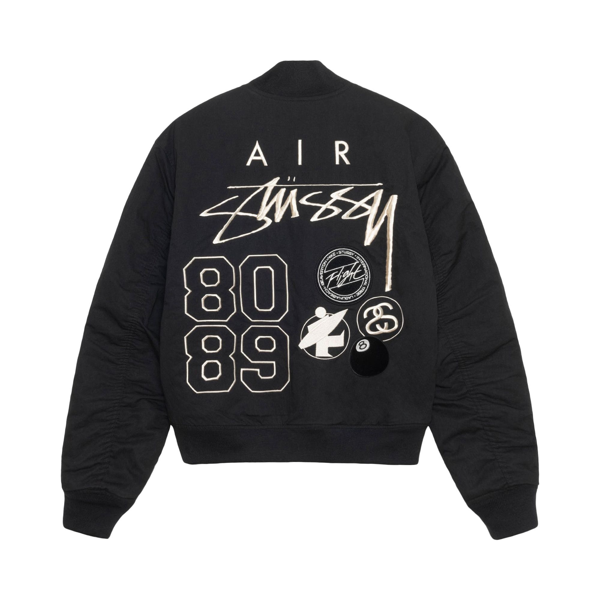 Stussy x Nike Reversible Varsity Jacket 'Black/Sail' - 2