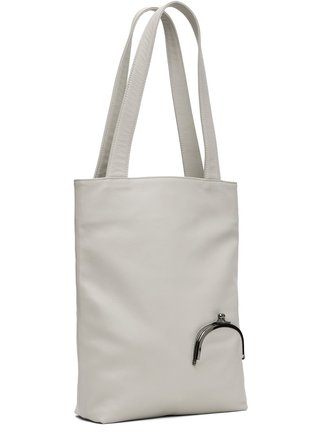 Gray Clasp Tote - 2