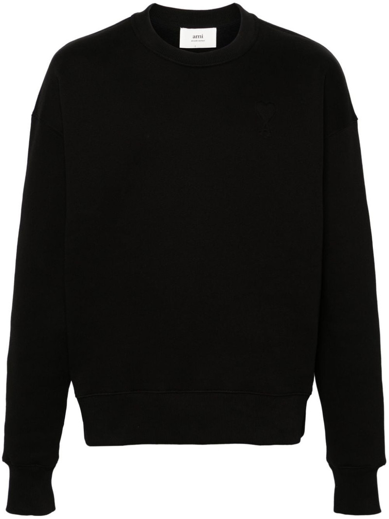Ami de Coeur-embossed jersey sweatshirt 1