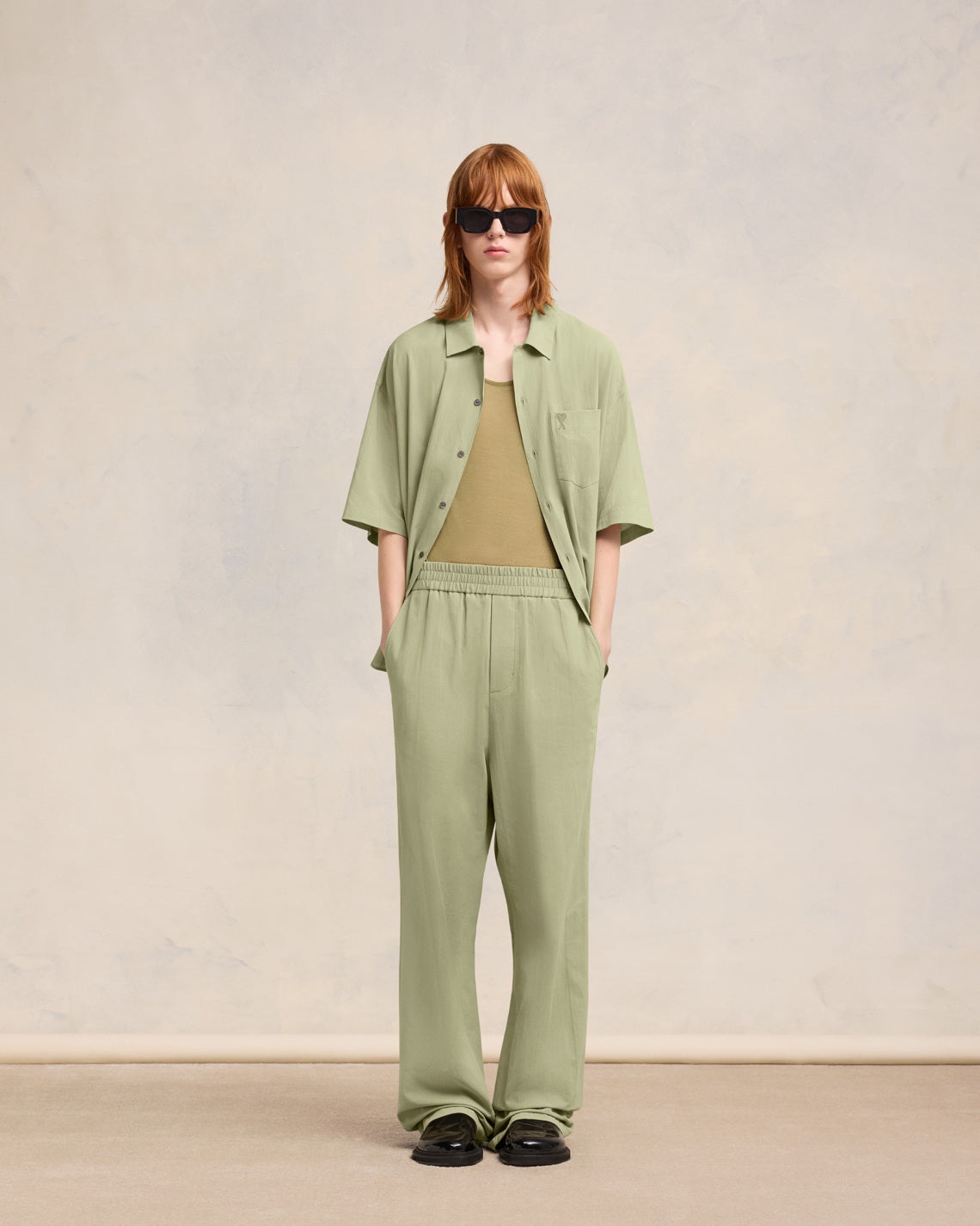 WIDE ELASTICATED WAIST TROUSERS - 2