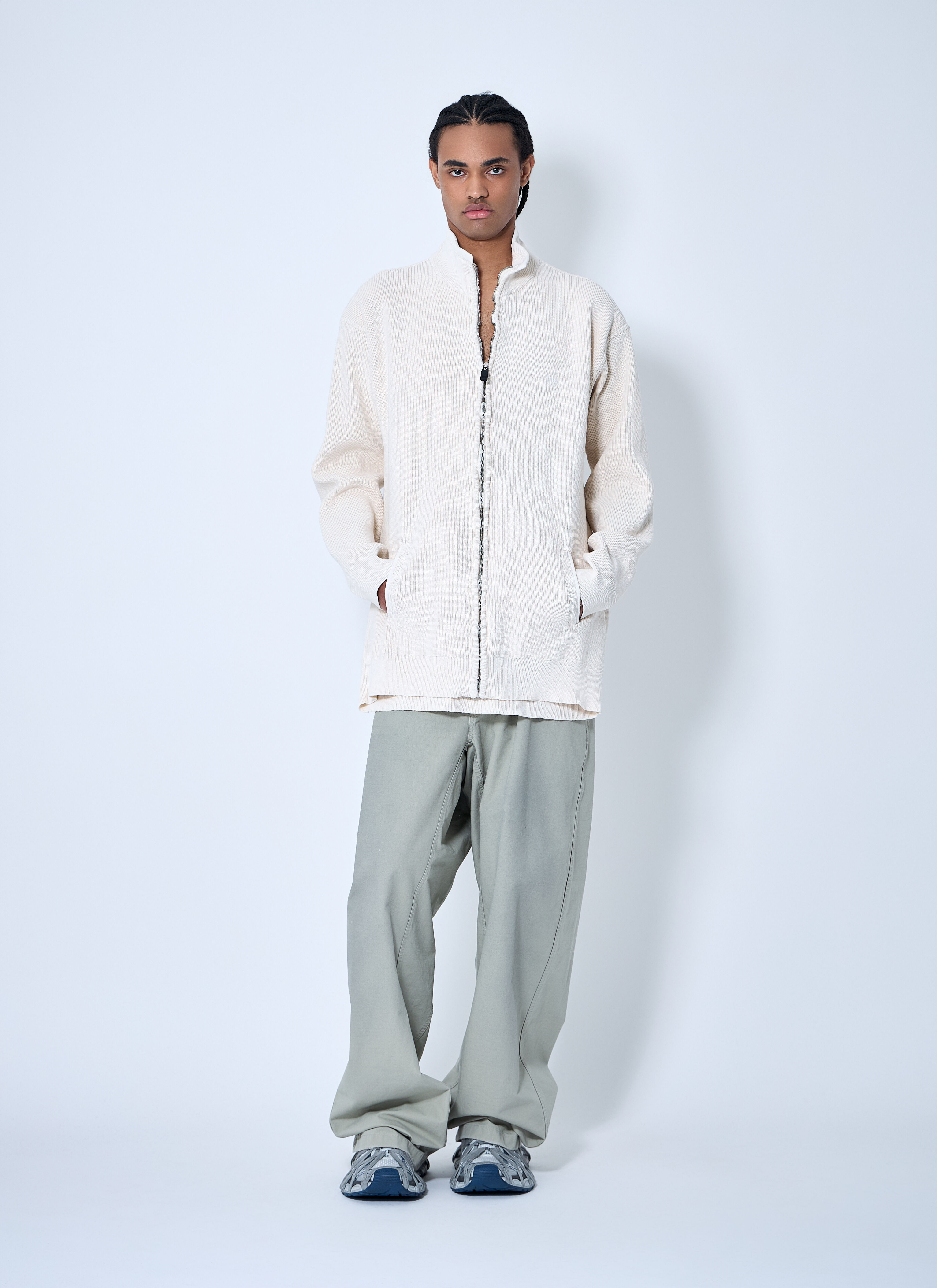 Interwined Zip-Up Sweater - 2