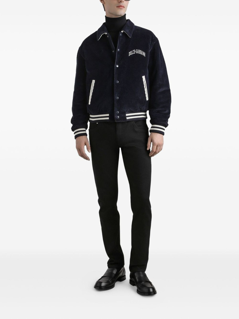Dolce & Gabbana corduroy varsity jacket outlook