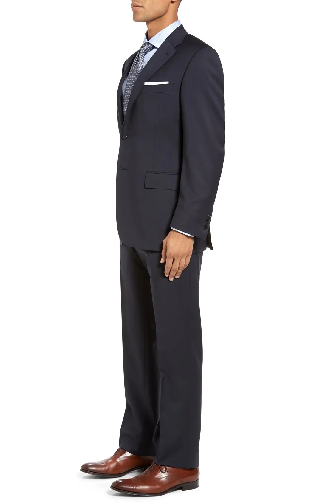 Classic Fit Wool Suit - 3