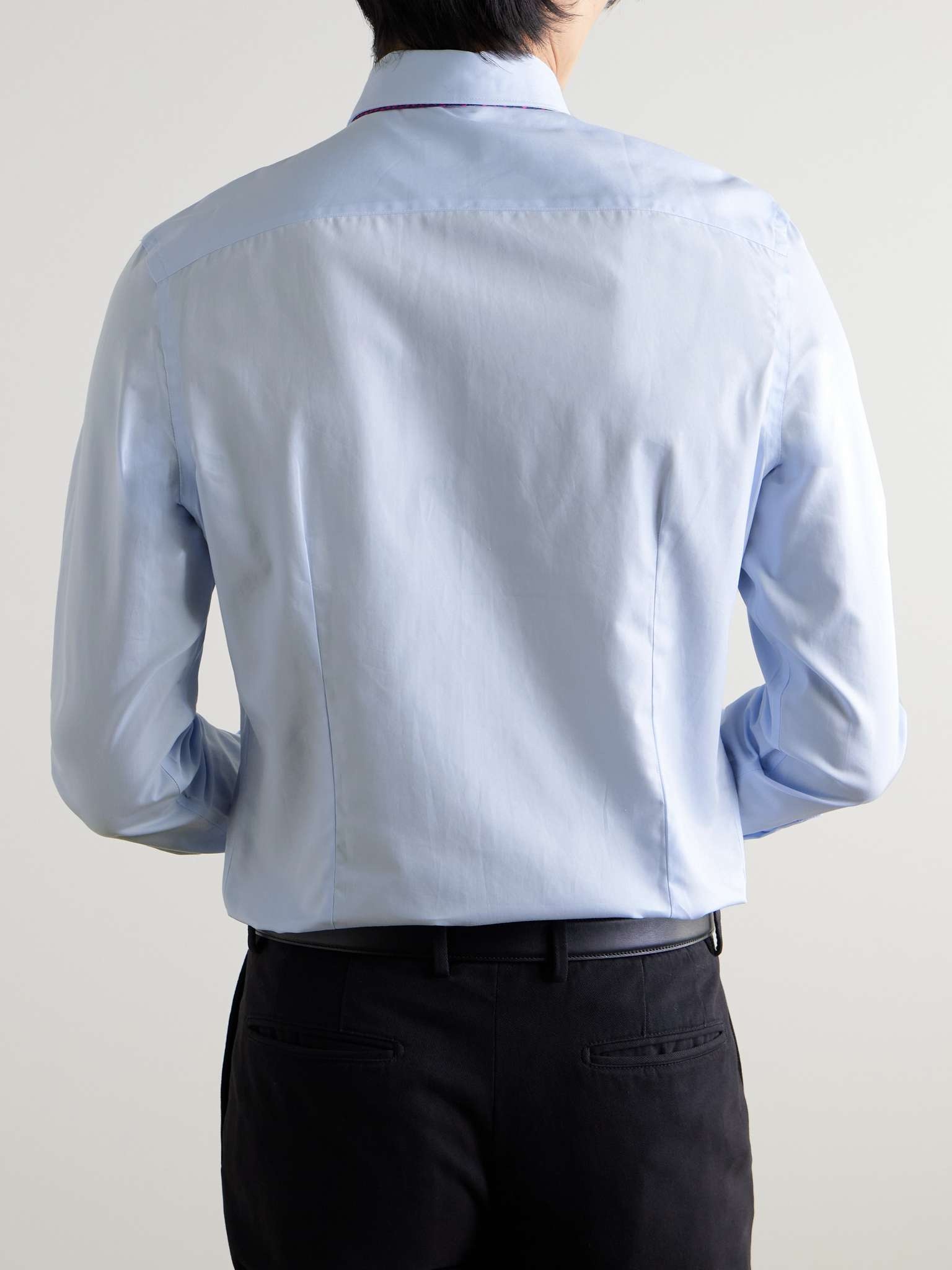 Cutaway-Collar Cotton-Poplin Shirt - 3