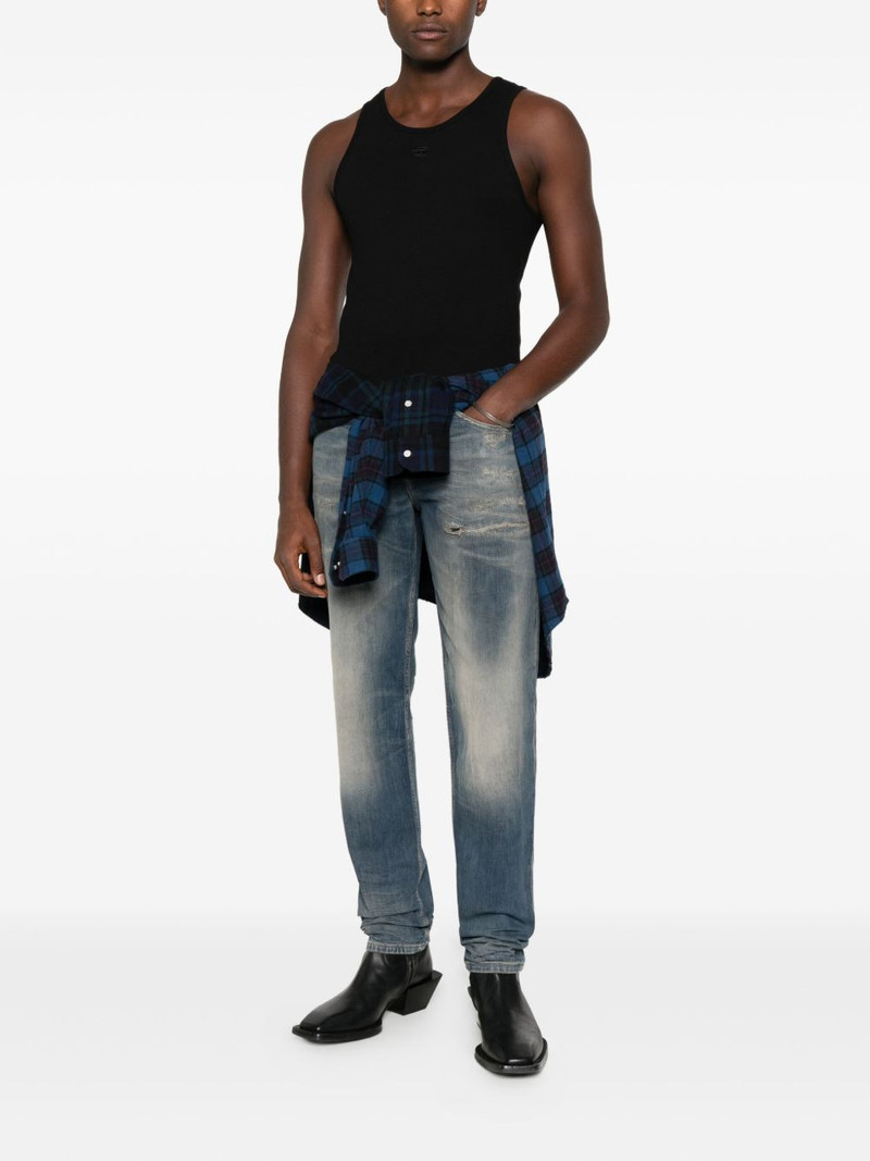 Diesel logo-embroidered tank top outlook
