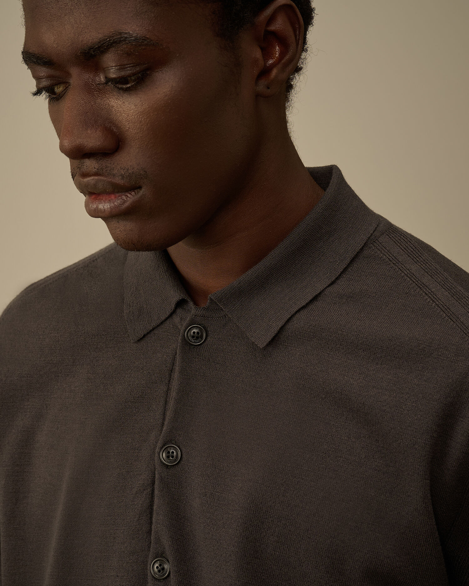 Extrafine Merino Wool Polo Sweater - 6