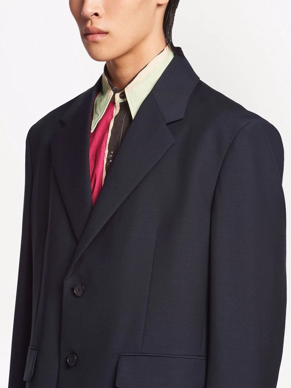 single-breasted wool blazer - 5