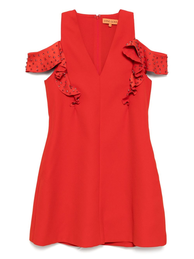 ruffle-sleeves mini dress 1