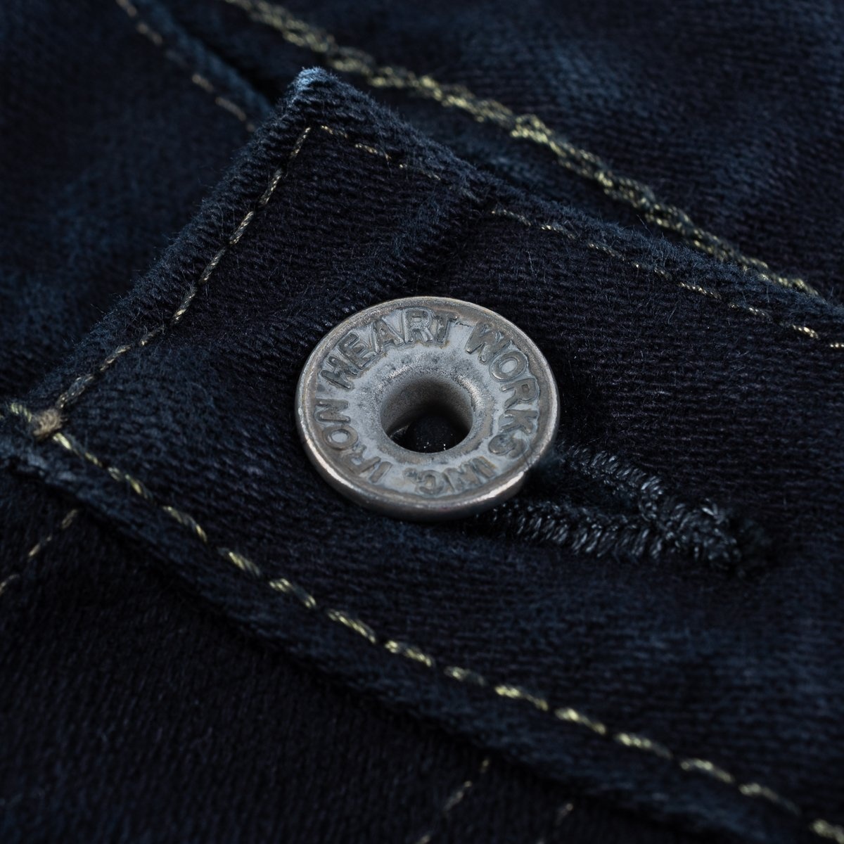 IH-634SBR-14od 14oz Broken Twill Selvedge Denim Straight Cut Jeans - Indigo Overdyed Black - 10