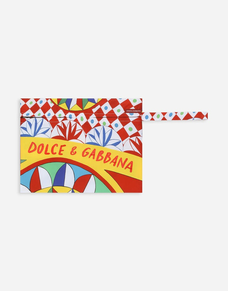 Carretto-print swim briefs with high-cut leg 3