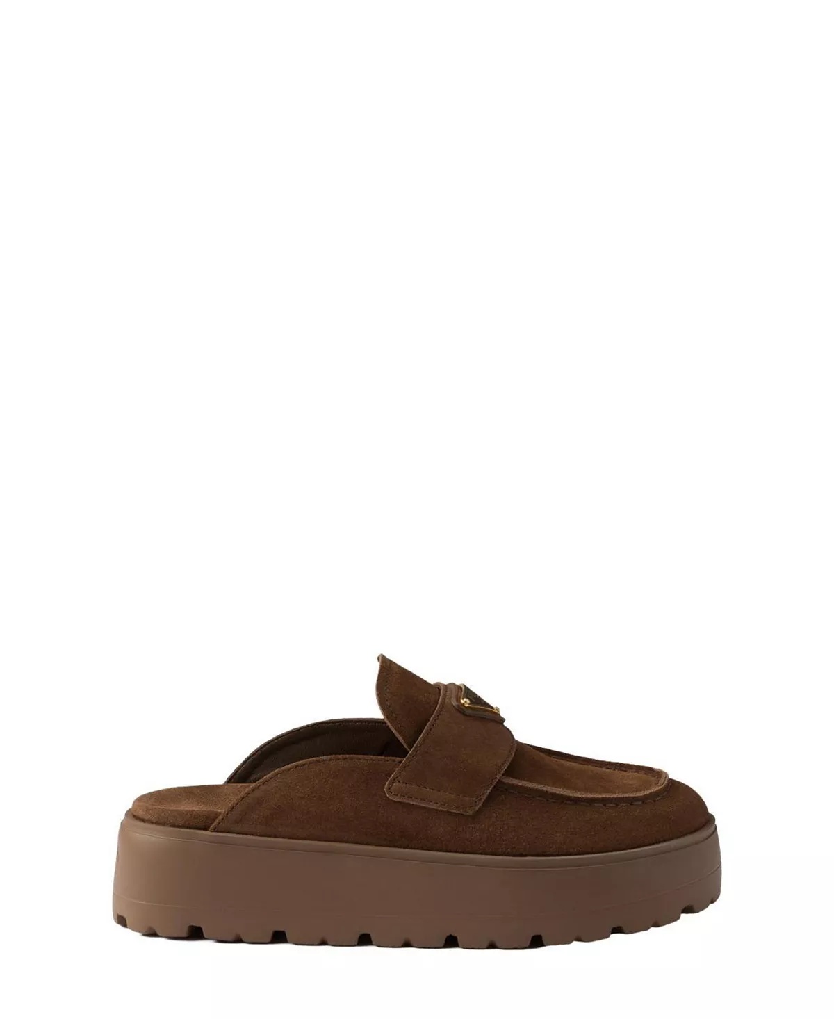 Women's Suede Flatform Mules - 2