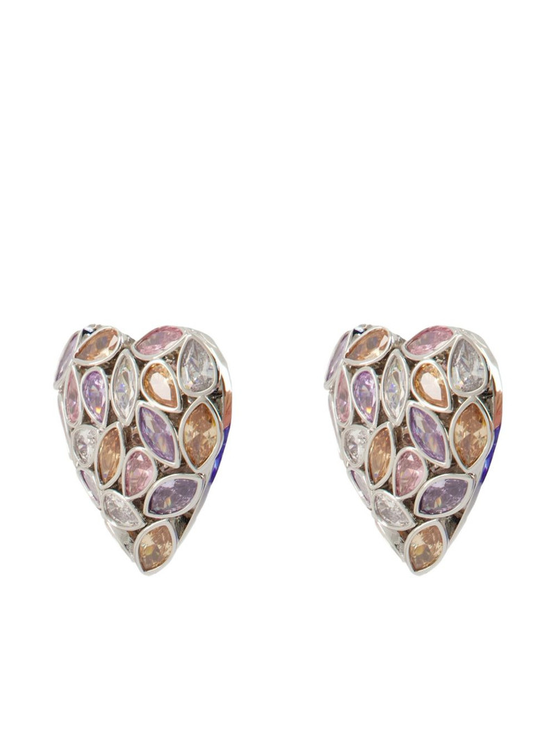 self-portrait heart-shaped earrings outlook