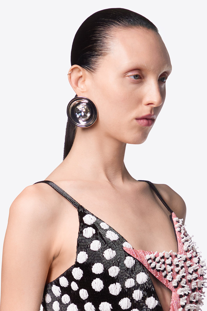 CRYSTAL MEDALLION EARRINGS 3