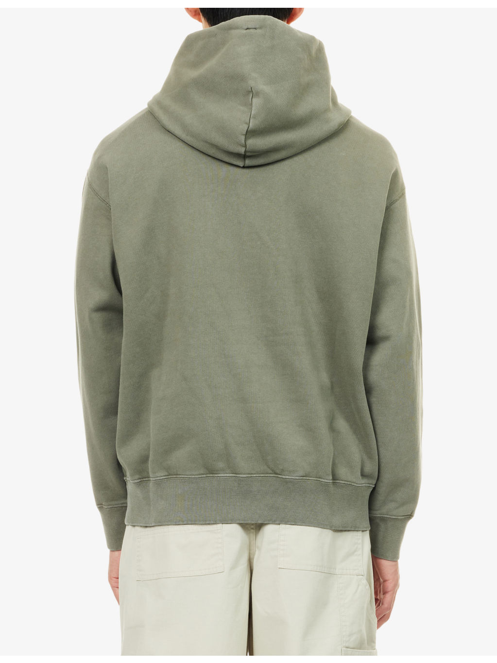 One Point Logo-Patch Cotton Hoody - 4