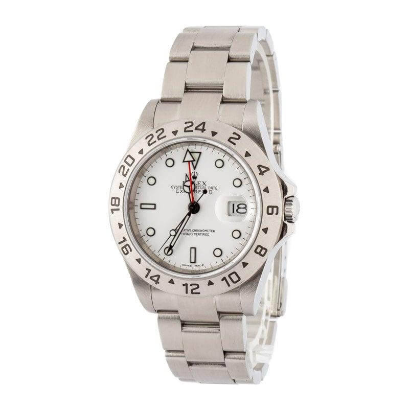 Rolex Explorer II Ref 16570 White Dial - 2
