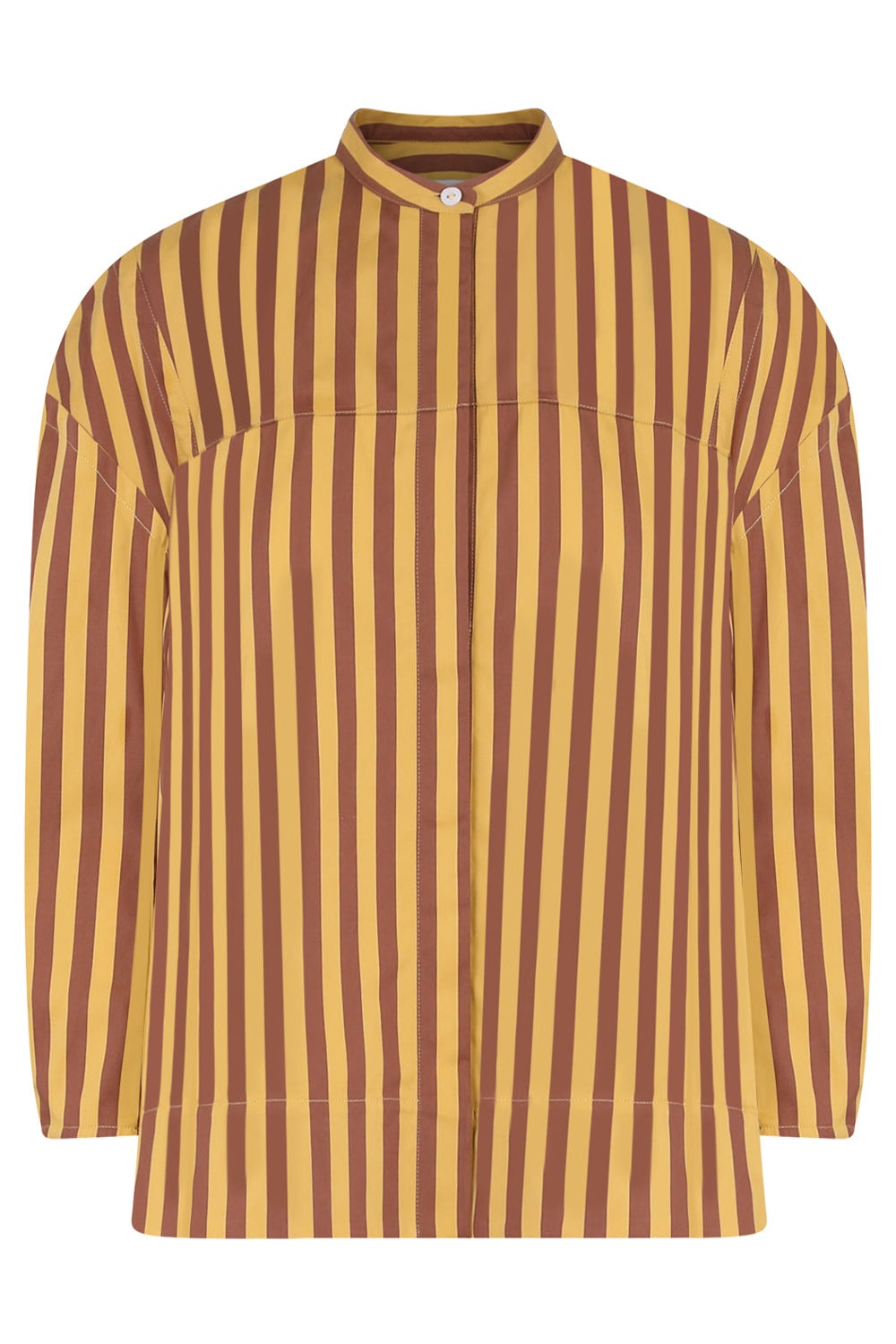 STRIPE COTTON SHIRT | YELLOW - 1