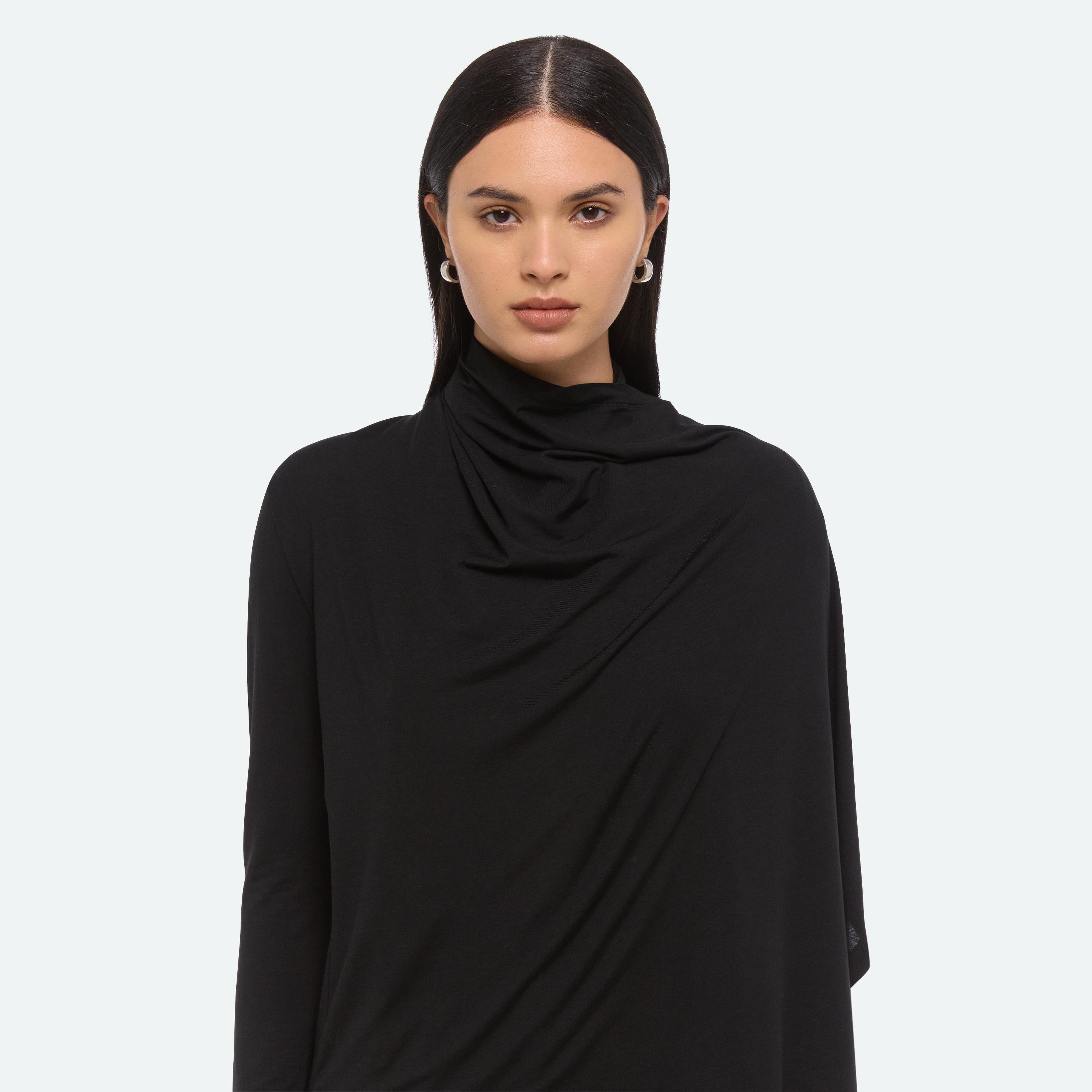 LONG-SLEEVE SCARF TOP - 7