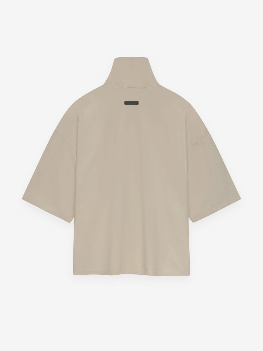 High Neck Short Sleeve Shirt - 2