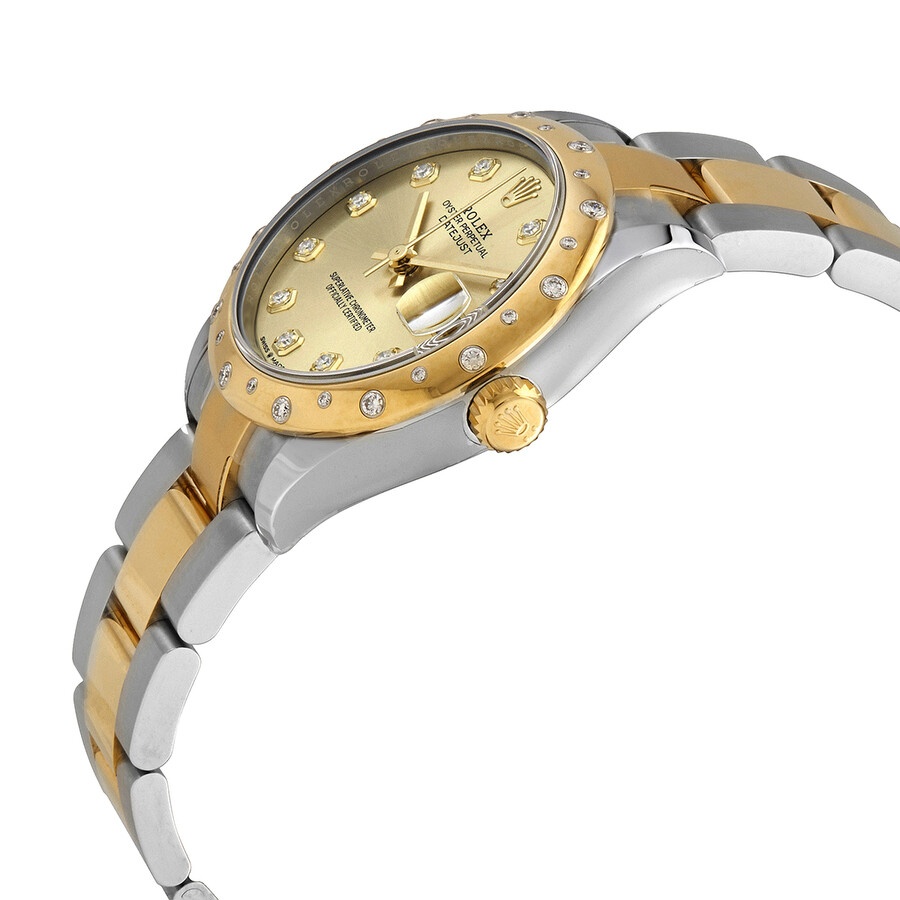 Rolex Datejust 31 Automatic Champagne Diamond Dial Ladies Steel and 18kt Yellow Gold Oyster Watch 27 - 2