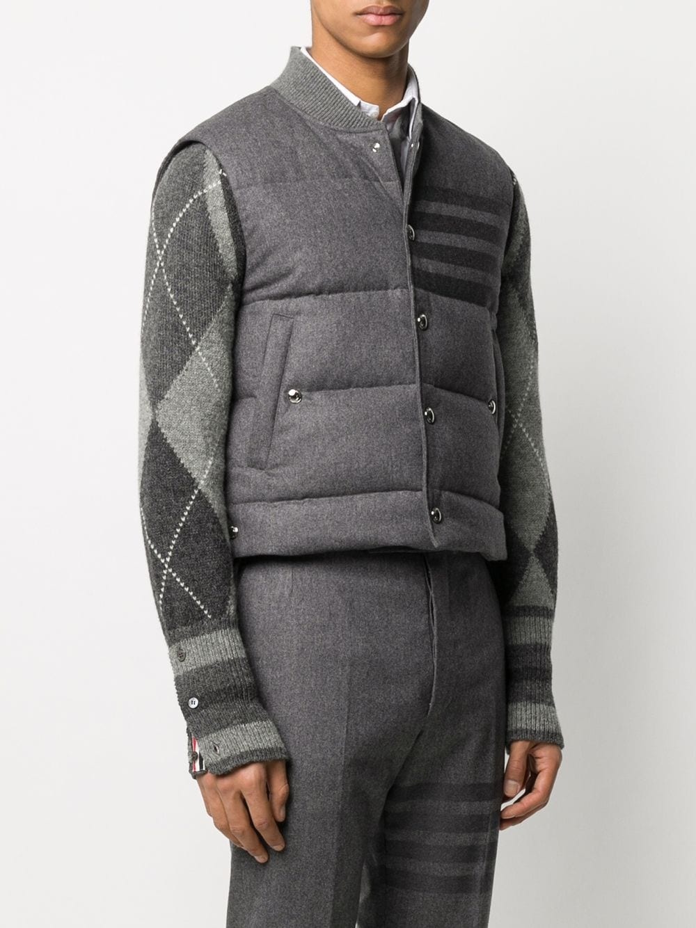 4-Bar down-filled flannel gilet - 3