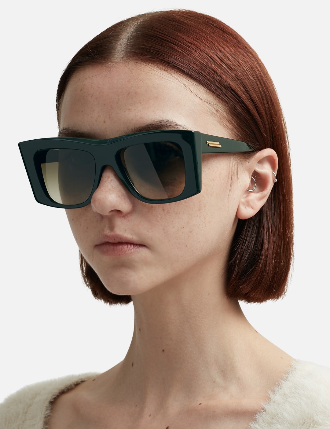 VISOR RECYCLED ACETATE SQUARE SUNGLASSES - 4