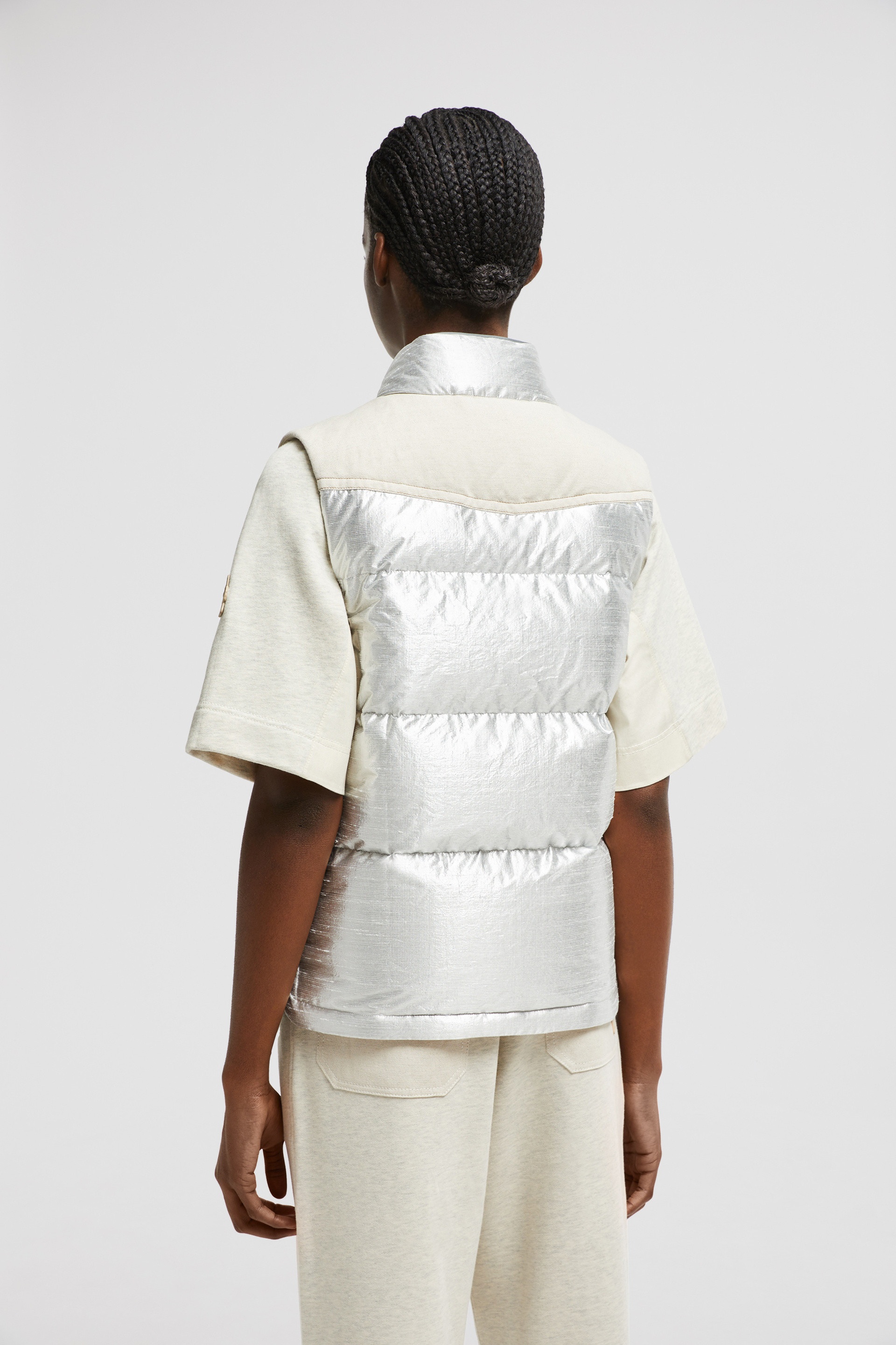 Pinchot Lamé Down Vest - 5