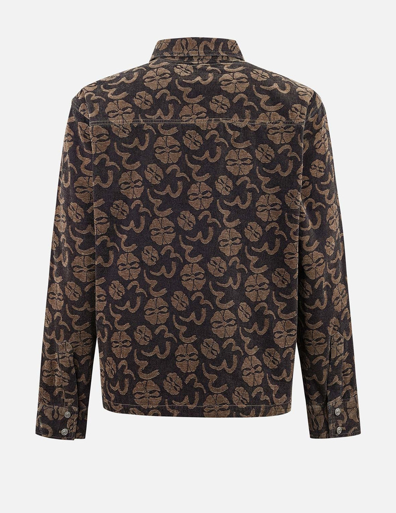 EVISU Allover Seagull and Kamon Jacquard Loose Fit Shirt Jacket outlook